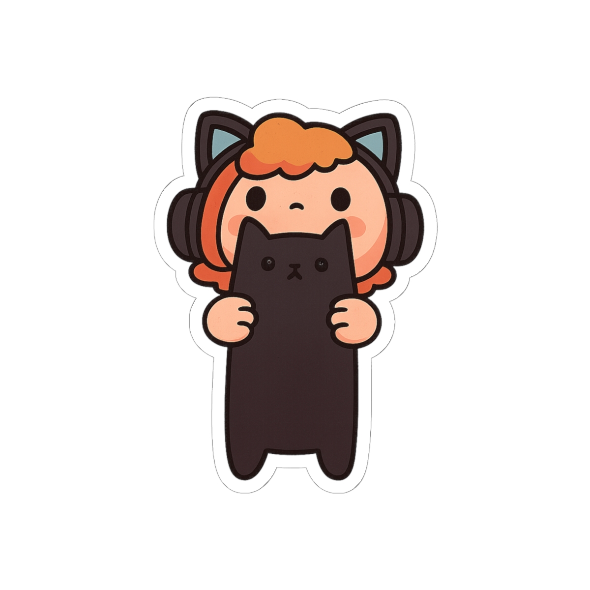 Caseoh and Long Kitty Meme Sticker | Funny Vinyl Decal