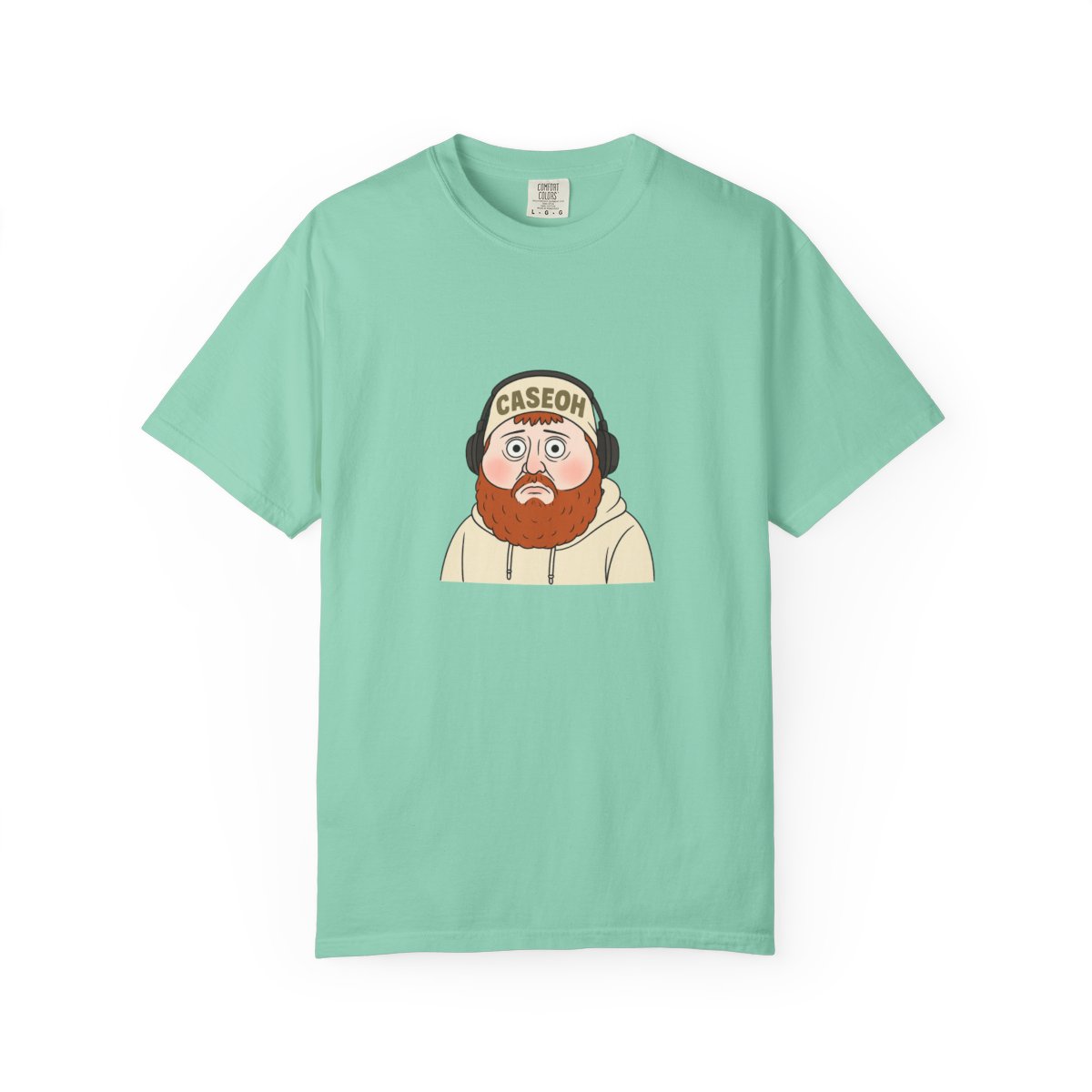 Caseoh Cartoon Meme Graphic T-Shirt - alternate angle 5, merchandise