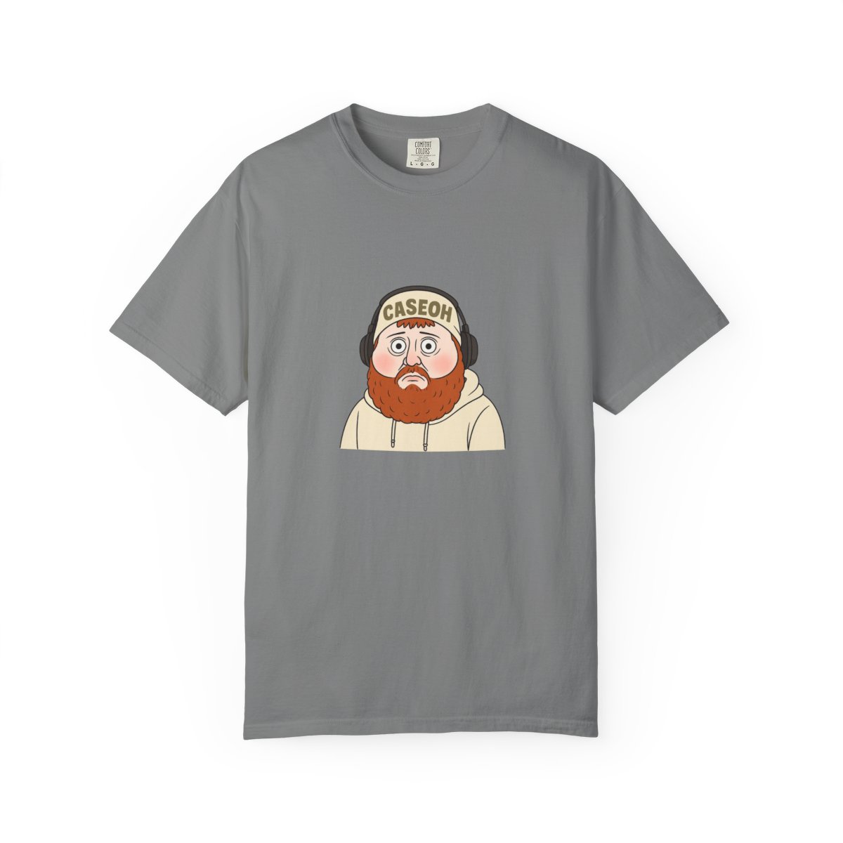 Caseoh Cartoon Meme Graphic T-Shirt - alternate angle 3, merchandise