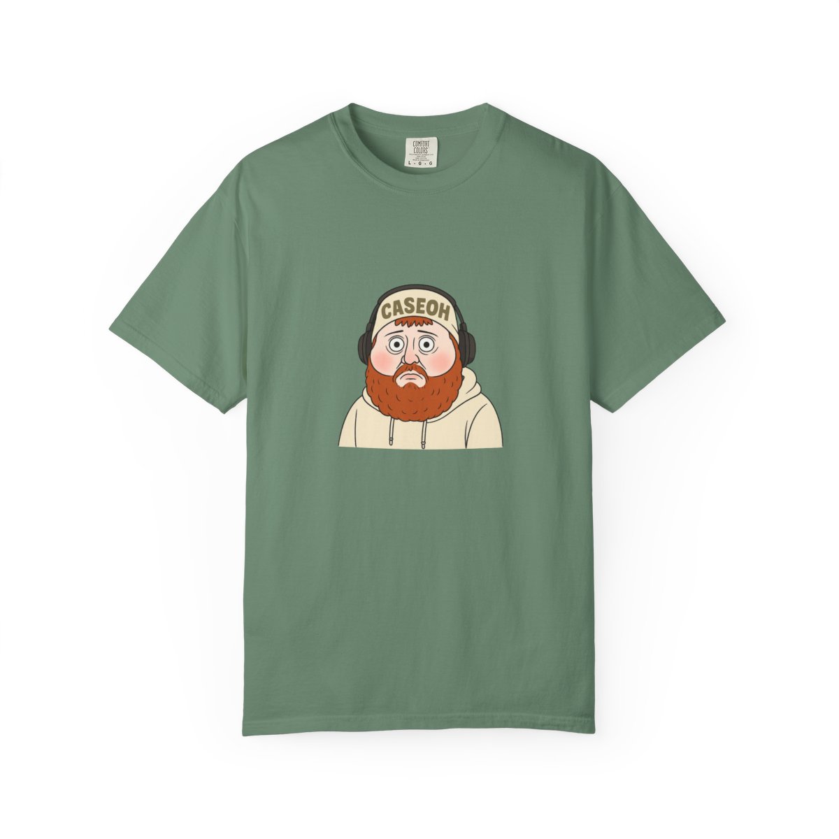 Caseoh Cartoon Meme Graphic T-Shirt - alternate angle 4, merchandise