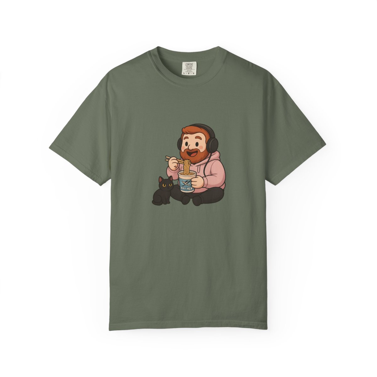 CaseOh & Kitty RAY-MEN Ramen Noodle Gamer T-Shirt - alternate angle 4, merchandise