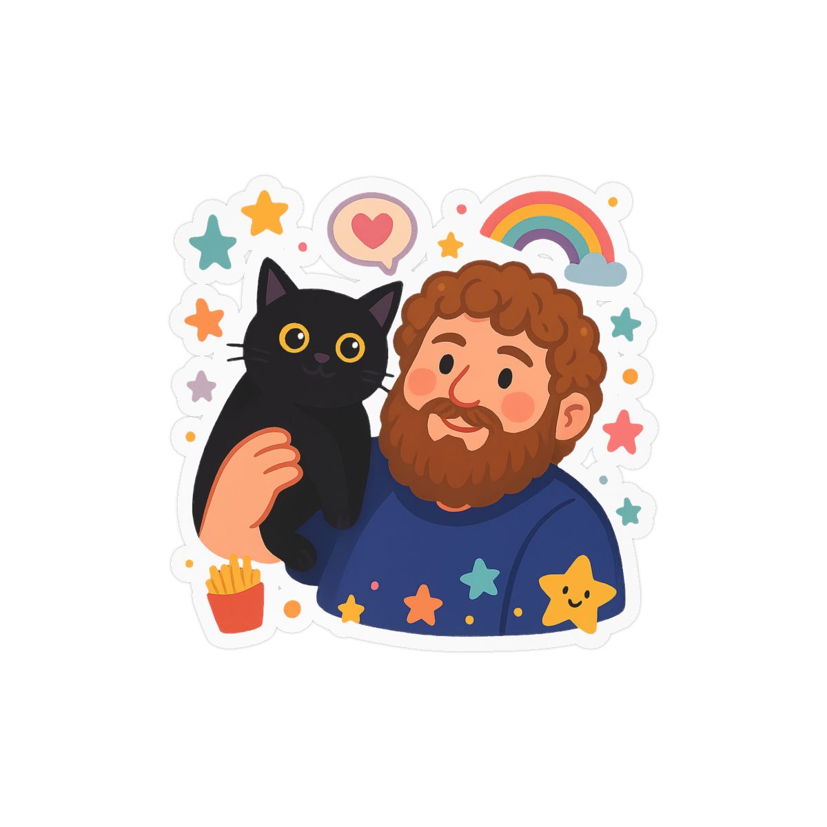 Funny Stickers Obsession Vinyl Sticker | Playful Decal
