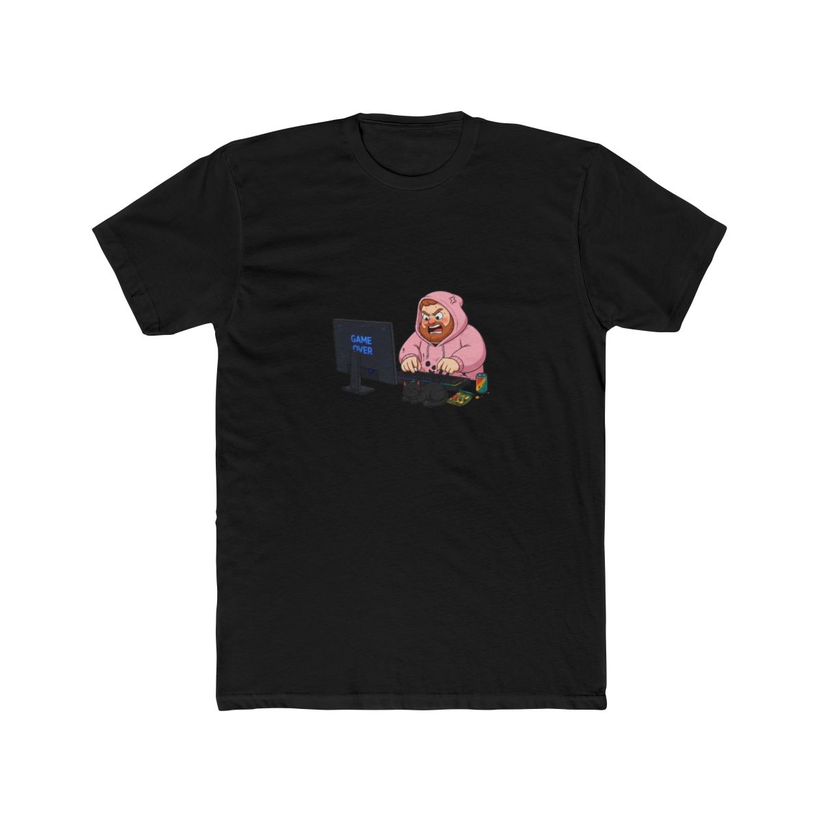Angry Caseoh Wearing Pink T Shirt Smashing The Table Cursing on His Twitch Stream T-Shirt — official CaseOh T-Shirts