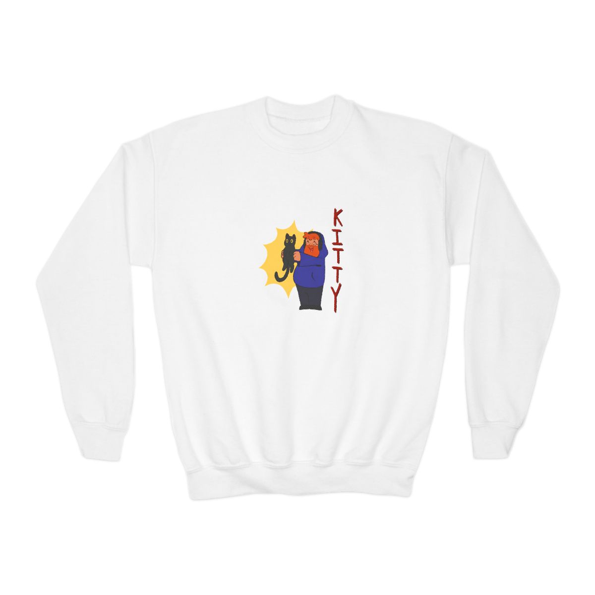 Caseoh Kitty Cute Graphic Kids Sweatshirt